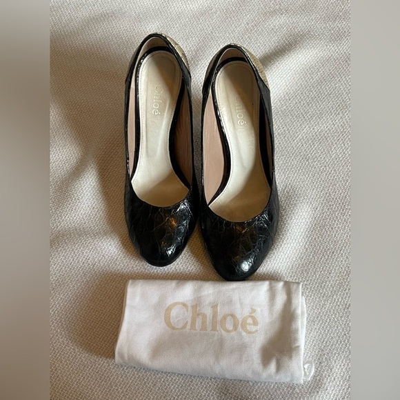 Chloe reptile look pumps - Picture 2 of 11